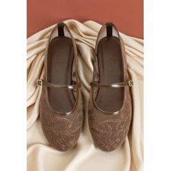 flats shoes floral